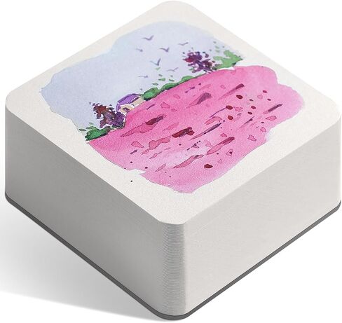 FLUNBRATO Watercolor Sketchbook 80 Sheets,4.7 x 4.7 Inch,100% Cotton Mini Travel Watercolor Paper Pad,Cold Press 140LB 300GSM,Two-Edge Glue Binding Compact Notebook Mixed Media for Painting in Saudi Arabia