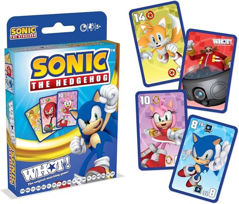 حركات الفوز رقم 1 في Waddingtons Sonic The Hedgehog WHOT! لعبة بطاقات السفر، العب بالمفاصل والذيول والظل والدكتور إيجمان من لعبة فيديو سيجا الشهيرة، هدية رائعة للأعمار من 5 سنوات فما فوق in Saudi Arabia