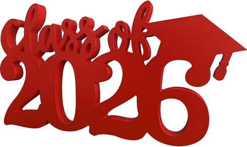 زينة التخرج 2026 قطع مركزية خشبية، 13 × 7.1 بوصة تصميم مجوف مزدوج الجوانب فئة 2026 زينة طاولة حفلات التخرج تهانينا لديكور طاولة حفلات التخرج (أزرق) in Kuwait