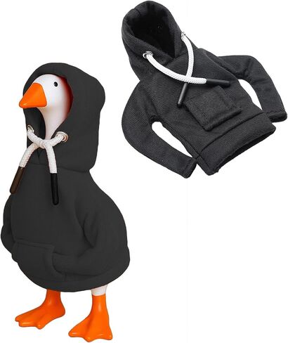 7 Inch Desk Goose Outfits Mini Porch Goose Hoodies Tabletop Accessory Costume Magnetic Statue Key Holder Clothes for Table Decor (Purple) in Saudi Arabia