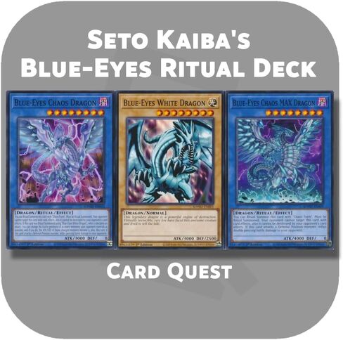 Complete Custom Deck for Yu-Gi-Oh! The Dark Side of Dimensions - Seto Kaiba's Blue-Eyes Chaos MAX Dragon Ritual Deck in Saudi Arabia