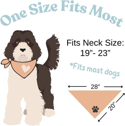 Big Bro Dog Bandana Beige Cream إعلان الطفل الحمل حامل جرو الأخ القطن الطبيعي in Kuwait