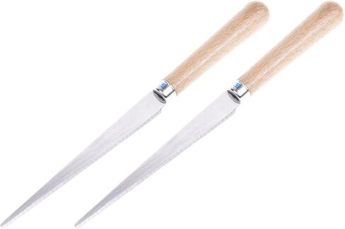 BCP 2pcs Wooden Handle Craft Art Tools Fettling Knife for Pottery/Sculpting/Ceramic/Polymer Clay Carving Modeling in Kuwait