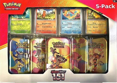 بوكيمون TCG القرمزي والبنفسجي 151 علبة صغيرة مكونة من 5 عبوات in Kuwait