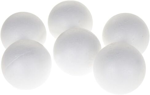 Homeford Poly Foam Ball, White, 3-Inch, 6 Count in Saudi Arabia