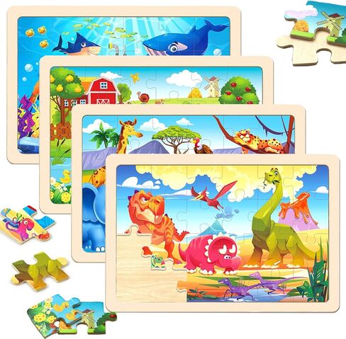 الألغاز للأطفال الذين تتراوح أعمارهم بين 4-6،24 قطعة الألغاز الخشبية للأطفال الصغار الذين تتراوح أعمارهم بين 3-5 4-8 3 4 5 6 3-4 سنوات. 4 حزمة لغز السيارة مجموعة الأطفال بانوراما الألغاز للبنين والبنات ألعاب تعليمية تعليمية in Kuwait