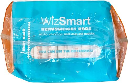 Wizsmart Heavyweight Dog Pads – Absorbent, Leak-Proof Pet Training Pads with Stay Put Tabs – Indoor & Outdoor Use for Small Dogs, Crates, Travel – Eco Friendly Upcycled Materials, 14 Count in Saudi Arabia
