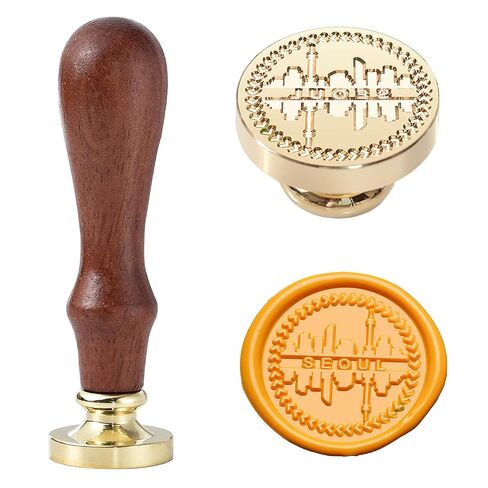 ختم شمع باريس، برج إيفل وختم شمع ختم المدينة، تصميم فرنسي مميز مع نص باريس مقوس، ختم تذكاري للمدينة للمجلات والحروف in Kuwait