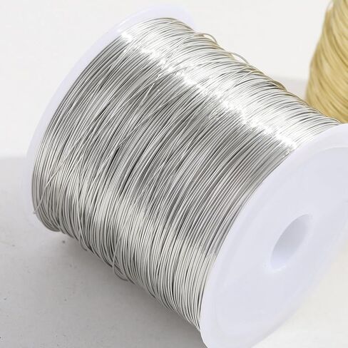 0.4mm 100m Metal Beading Wire Craft Copper Wire Snare Trapping Wire Jewelry Making Wire Cord Thin Bendable Crafting Wire Bailing Wire Roll in Saudi Arabia