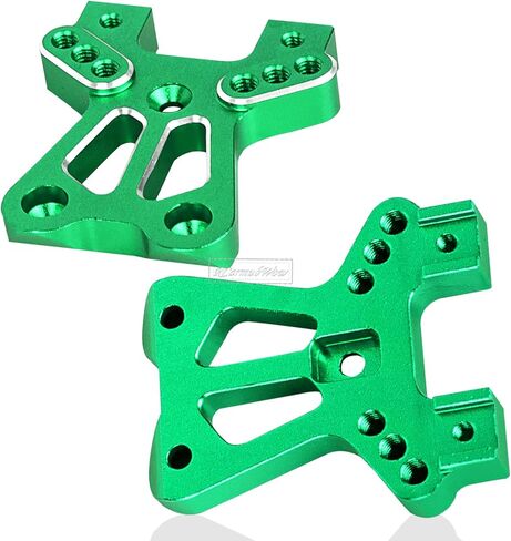 RC Shock Tower & Brace Upgrades Part for 1/18 LaTrax Teton,LaTrax Desert Prerunner,Aluminium Front Rear Shock Tower & Brace Hops Up,Replace #7637,Green in Saudi Arabia