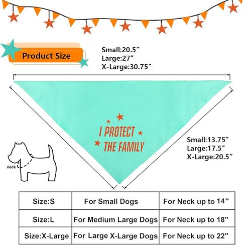 I Protect The Family Dog Bandana (Small) in Saudi Arabia