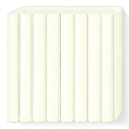 طين تشكيل بوليمر مقوى بالفرن من STAEDTLER 8010-014 FIMO - أبيض شفاف (كتلة 1 × 57 جم) in Saudi Arabia