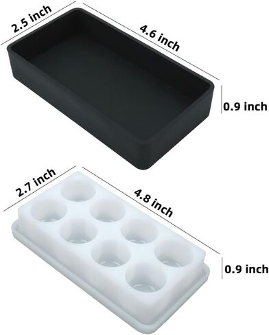 BIGEBO Silicone Palette with Lid, Non-Stick Silicone Paint Palette Resin Color Mixing Box for UV Resin Accessories Tools in Saudi Arabia