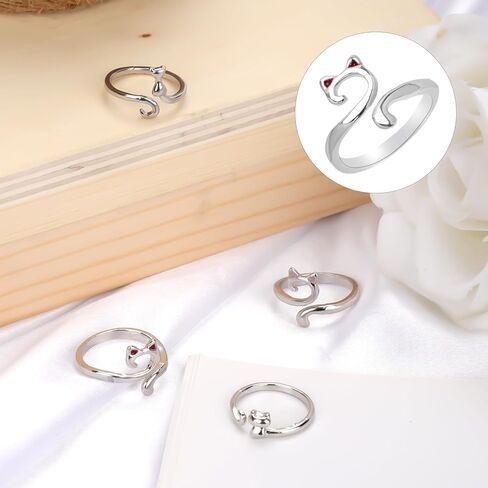 4pcs Crochet Rings, Adjustable Crochet Loop Rings Metal Open Yarn Tension Ring Knitting Thimble Yarn Guide Finger Holder for Mother Grandma Gifts Knitting Craft Supplies (A) in Saudi Arabia