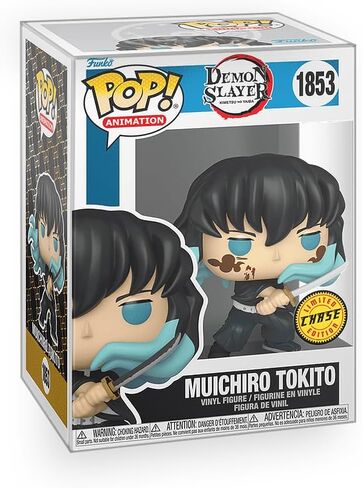 فانكو بوب! الرسوم المتحركة: Demon Slayer - Muichiro Tokito مع ماركات (Chase Variant) مقتنيات من الفينيل مجمعة مع واقي الصندوق in Kuwait