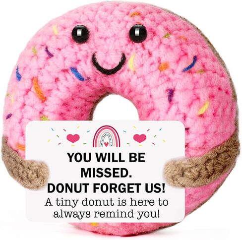 MBL Retirement Gifts for Women Men - Funny Crochet Donut Leaving Going Away Farewell Goodbye New Job Easter Graduation Appreciation Gift for Employee Teacher Nurses Coworker Team Boss Lady Retiree in Saudi Arabia