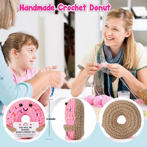MBL Retirement Gifts for Women Men - Funny Crochet Donut Leaving Going Away Farewell Goodbye New Job Easter Graduation Appreciation Gift for Employee Teacher Nurses Coworker Team Boss Lady Retiree in Saudi Arabia