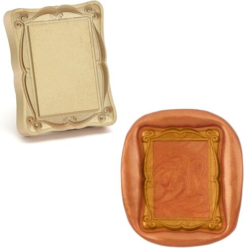 Rectangle Wax Seal Stamp Copper Vintage Detachable Sealing Stamp Brass and A Wood Handle Pattern Stamp Head Letter Invitation Card Wedding Gift Package Holidays in Saudi Arabia