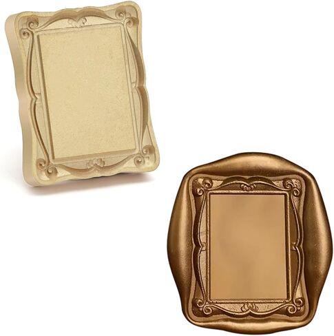 Rectangle Wax Seal Stamp Copper Vintage Detachable Sealing Stamp Brass and A Wood Handle Pattern Stamp Head Letter Invitation Card Wedding Gift Package Holidays in Saudi Arabia