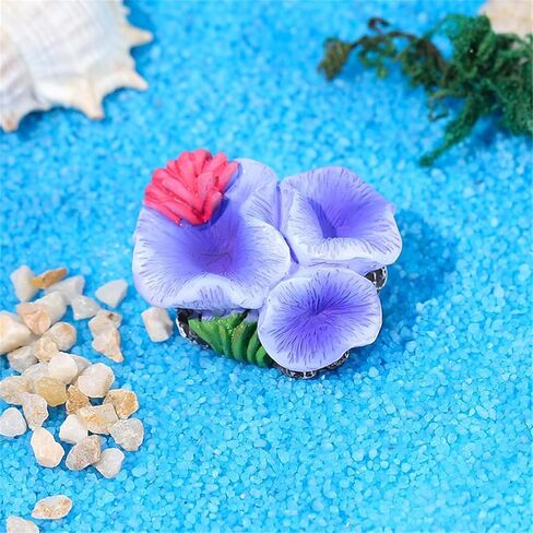 Coral Fish Tank Decorative Ornaments, Mini Small Underwater Accessories for Fish Tank Decoration, Starfish & Coral DIY Ornaments (6 Pieces) in Saudi Arabia