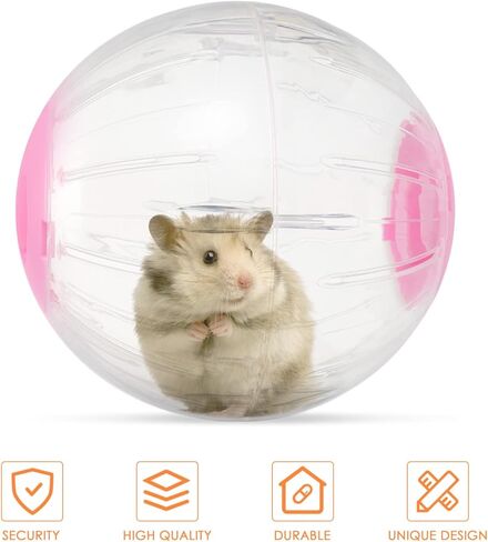 Garneck Toy Guinea Pig Hamster Toy Ball Exercise Ball for Hamsters Feature 18.5cm in Saudi Arabia