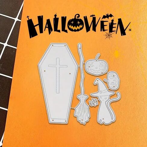 Halloween Hat Cat Dies Metal Die Cuts, Halloween Hat Cat Cutting Dies Cut Stencils for DIY Scrapbooking Cards Photo Album Decorative Embossing Paper Dies for Scrapbooking Card Making in Saudi Arabia
