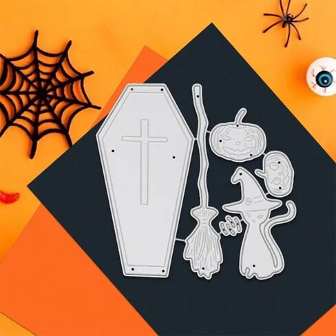 Halloween Hat Cat Dies Metal Die Cuts, Halloween Hat Cat Cutting Dies Cut Stencils for DIY Scrapbooking Cards Photo Album Decorative Embossing Paper Dies for Scrapbooking Card Making in Saudi Arabia