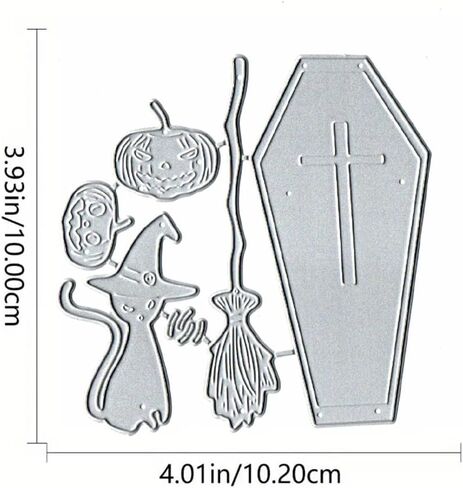 Halloween Hat Cat Dies Metal Die Cuts, Halloween Hat Cat Cutting Dies Cut Stencils for DIY Scrapbooking Cards Photo Album Decorative Embossing Paper Dies for Scrapbooking Card Making in Saudi Arabia