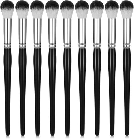 9 PCS Oval Blending Brush for Acrylic Painting,Mop Brush for Acrylic Painting with Short Wooden Handle Bulk Mop Brushes Watercolor Oil Paint Brushes for Watercolor Gouache Face Oil Paintings 0.6 Inch in Saudi Arabia