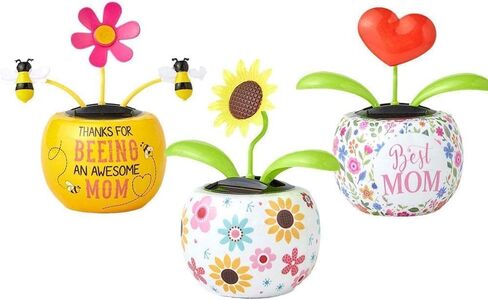 Sunflower Solar Dancing Solar Dancing Flower,Multicolour Powered Swinging Animated Dancer Car Decoration for Car Dashboard Office Desk Dancer in Saudi Arabia