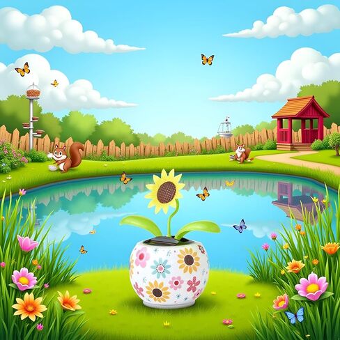 Sunflower Solar Dancing Solar Dancing Flower,Multicolour Powered Swinging Animated Dancer Car Decoration for Car Dashboard Office Desk Dancer in Saudi Arabia