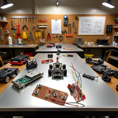 27mhz Four-Way Remote Control Board Two-Way RC Transmitter and Receiver Car Robot Model Accessories for DIY Project Parts (Control 2 Motors) in Saudi Arabia