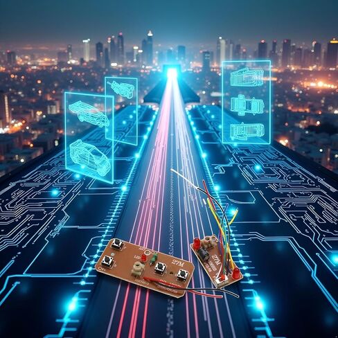 27mhz Four-Way Remote Control Board Two-Way RC Transmitter and Receiver Car Robot Model Accessories for DIY Project Parts (Control 2 Motors) in Saudi Arabia