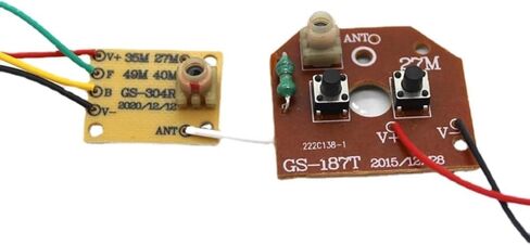 27mhz Four-Way Remote Control Board Two-Way RC Transmitter and Receiver Car Robot Model Accessories for DIY Project Parts (Control 2 Motors) in Saudi Arabia