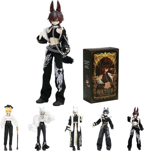 BJD Dolls BJD Blind Box 1/8 BJD Dolls 9 بوصات دمية متصلة بالكرة، دمى قابلة للجمع هدية لحفلات أعياد الميلاد للأعمار من 15 عامًا فما فوق، زي PVC وABS متضمن - الماضي في صقلية (صندوق واحد) in Saudi Arabia