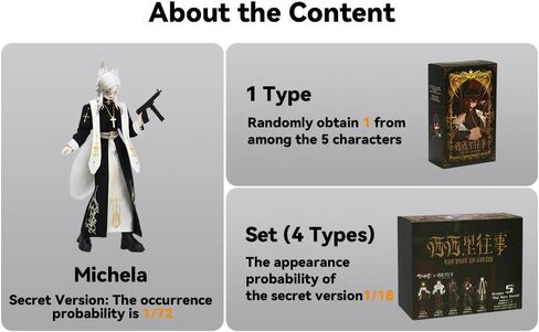 BJD Dolls BJD Blind Box 1/8 BJD Dolls 9 بوصات دمية متصلة بالكرة، دمى قابلة للجمع هدية لحفلات أعياد الميلاد للأعمار من 15 عامًا فما فوق، زي PVC وABS متضمن - الماضي في صقلية (صندوق واحد) in Saudi Arabia