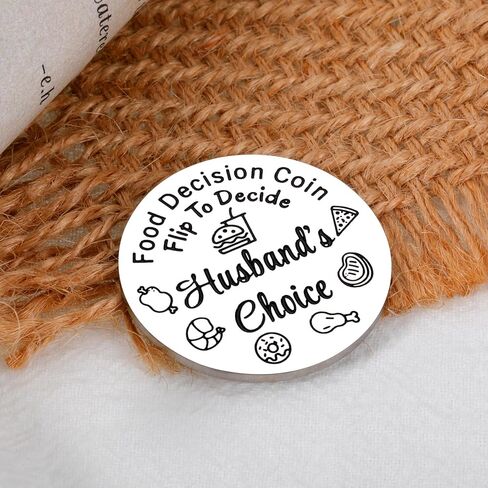 Valentines Day Gifts for Husband Wife Funny Food Decider Double-Sided Valentine's Day gift for Him Anniversary Wedding Gifts for Date Night Idea Gift for Boyfriend Girlfriend Food Decision Token in Saudi Arabia