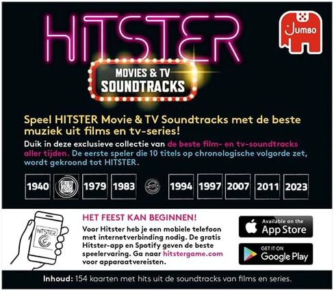 Hitster, Movies & TV Soundtracks, Expansion Set, Party Game, Music Game, Action Game in Kuwait
