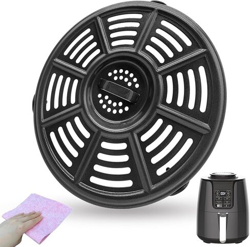 5.5QT Air Fryer Replacement Grill Pan for Ninja AF161 Max XL 5.5QT air fryers, Upgraded Grill Crisper Plate Tray Grate Rack Grid Shelf for Ninja Air Fryer, Dishwasher Safe, Nonstick in Saudi Arabia
