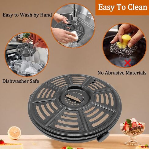 5.5QT Air Fryer Replacement Grill Pan for Ninja AF161 Max XL 5.5QT air fryers, Upgraded Grill Crisper Plate Tray Grate Rack Grid Shelf for Ninja Air Fryer, Dishwasher Safe, Nonstick in Saudi Arabia