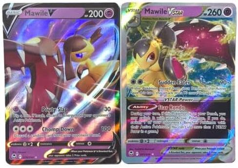 Mawile V & Vstar 070/195 - Silver Tempest - مجموعة بطاقات بوكيمون النادرة للغاية - مجموعة بطاقات 2 in Kuwait