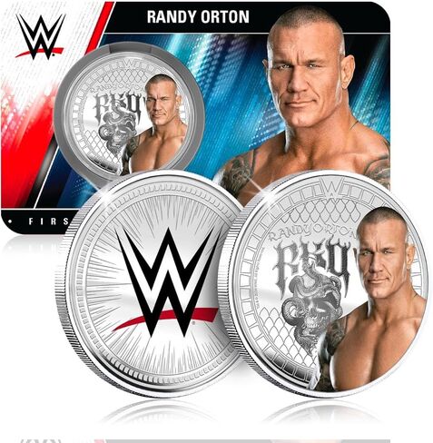عملة FANTASY CLUB Randy Orton WWE 32 مم الرسمية القابلة للتجميع - تكريمًا للقاتل الأسطوري والبطل المتعدد الأوقات - إصدار محدود للمعجبين وهواة الجمع in Saudi Arabia
