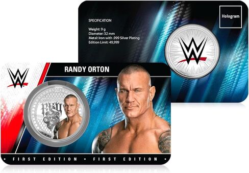 عملة FANTASY CLUB Randy Orton WWE 32 مم الرسمية القابلة للتجميع - تكريمًا للقاتل الأسطوري والبطل المتعدد الأوقات - إصدار محدود للمعجبين وهواة الجمع in Saudi Arabia
