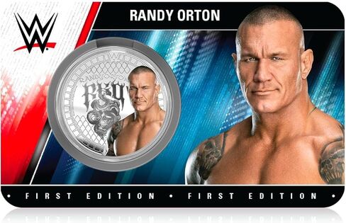 عملة FANTASY CLUB Randy Orton WWE 32 مم الرسمية القابلة للتجميع - تكريمًا للقاتل الأسطوري والبطل المتعدد الأوقات - إصدار محدود للمعجبين وهواة الجمع in Saudi Arabia