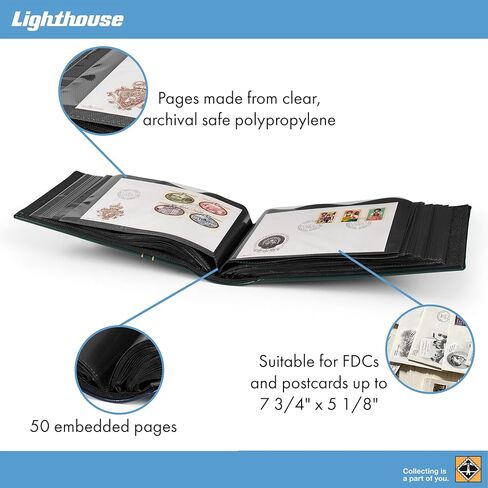 Lighthouse First Day Cover Stamp Album in Red FDC2 in Saudi Arabia