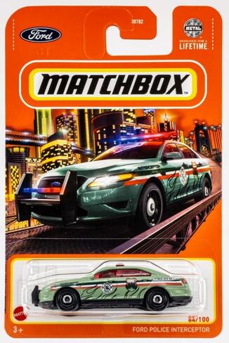 Matchbox Ford Police Interceptor [Green] (Forest Ranger Fire Rescue) 64/100, 1:64 Scale Diecast Vehicle in Kuwait