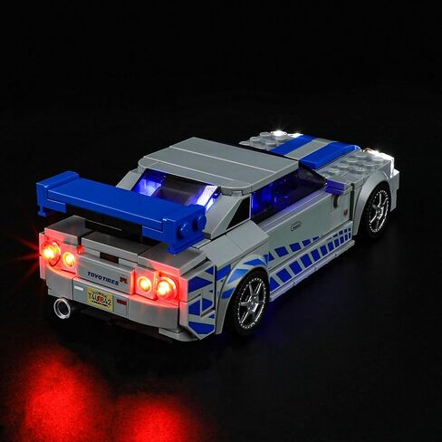 YEABRICKS LED Light for Lego-76917 Speed ​​Fast 2 Furious Nissan Skyline GT-R نموذج مكعبات البناء (مجموعة ليغو غير متضمنة) in Saudi Arabia