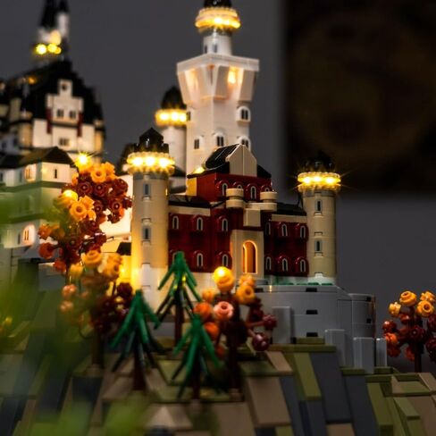 إضاءة LED متوافقة مع قلعة Lego Neuschwanstein 21063 - مجموعة إضاءة RC مخصصة متوافقة مع Lego Architecture 21063، غير متضمنة النموذج in Saudi Arabia