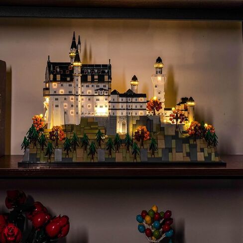 إضاءة LED متوافقة مع قلعة Lego Neuschwanstein 21063 - مجموعة إضاءة RC مخصصة متوافقة مع Lego Architecture 21063، غير متضمنة النموذج in Saudi Arabia