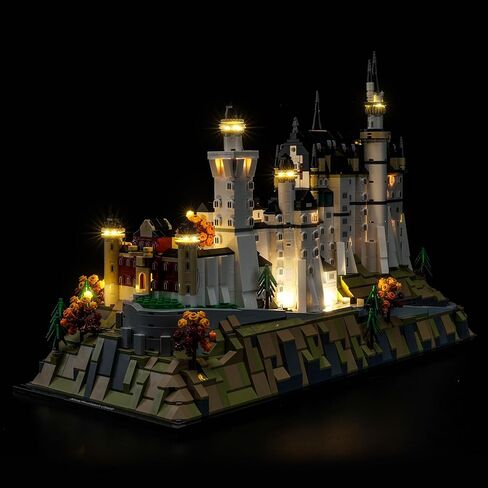 إضاءة LED متوافقة مع قلعة Lego Neuschwanstein 21063 - مجموعة إضاءة RC مخصصة متوافقة مع Lego Architecture 21063، غير متضمنة النموذج in Saudi Arabia